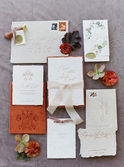 Moody romantic burgundy wedding ideas in France