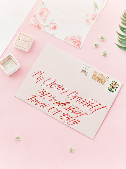 Modern feminine ALL PINK bridal editorial on 100 Layer Cake Inspiration