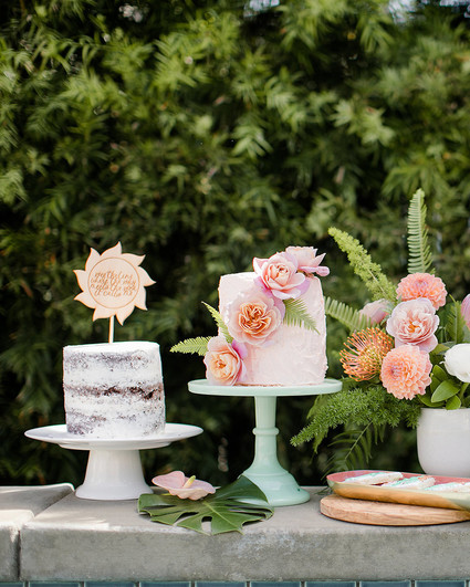 Modern Moana pool party from Beijos Events