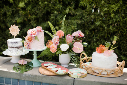 Modern Moana pool party from Beijos Events