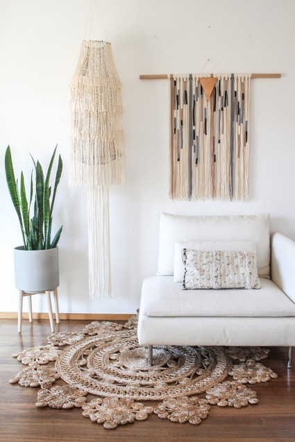 Knotted wall hangings