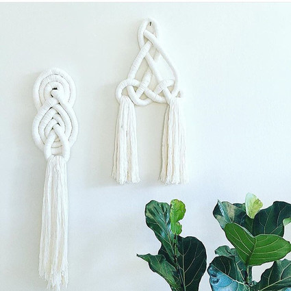 Knotted wall hangings