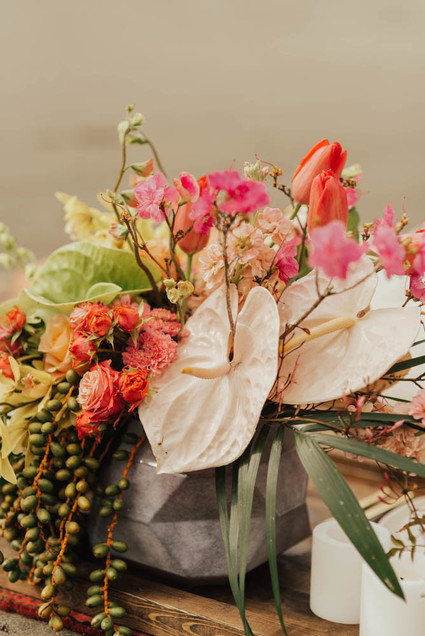 Tropical beach boho vow renewal in Olympic National Park