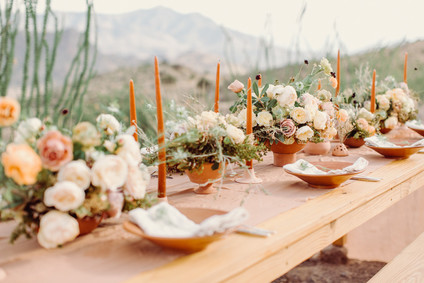 West Pinto terracotta inspired wedding editorial in West Texas Inspiration