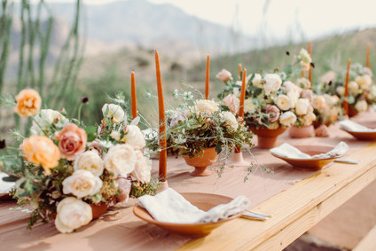 West Pinto terracotta inspired wedding editorial in West Texas
