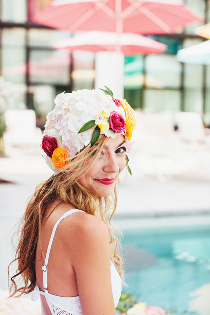 How to throw a super cute pool party bachelorette party Inspiration