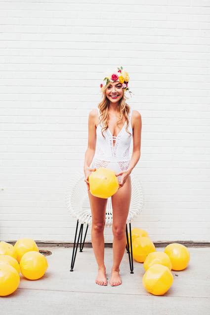 How to throw a super cute pool party bachelorette party Inspiration