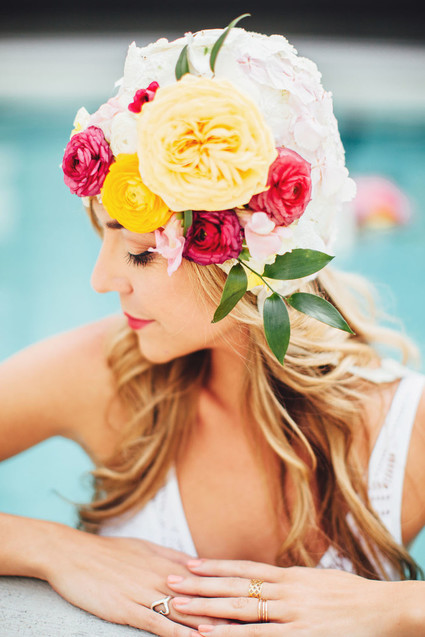 How to throw a super cute pool party bachelorette party Inspiration