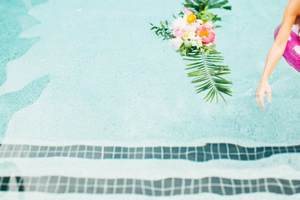 How to throw a super cute pool party bachelorette party Inspiration
