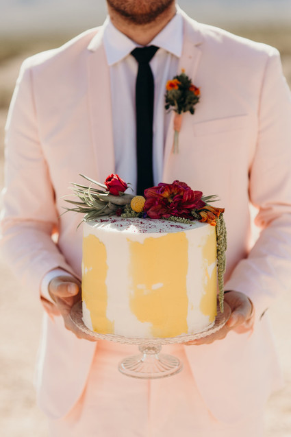 True Romance inspired Las Vegas elopement at Seven Magic Mountains Inspiration