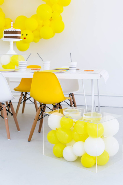 Modern Lego themed birthday party