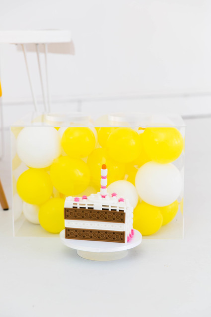Modern Lego themed birthday party Inspiration