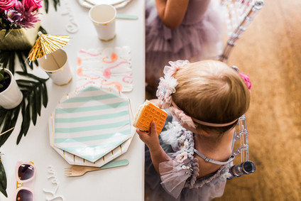 Palm Springs themed birthday party with THE Pink Door