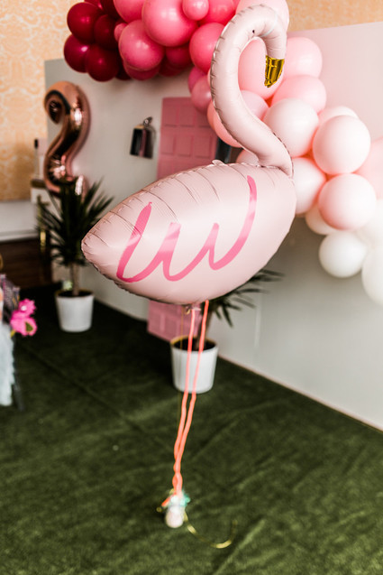 Palm Springs themed birthday party with THE Pink Door
