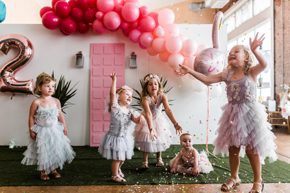 Palm Springs themed birthday party with THE Pink Door Inspiration
