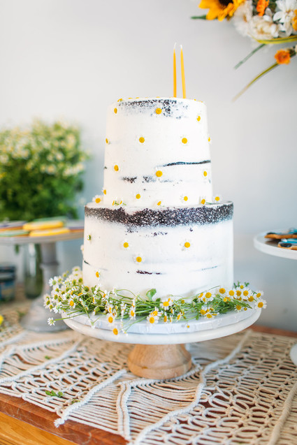 diy edible flower cake Inspiration