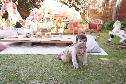 Earth tone llama themed first birthday party