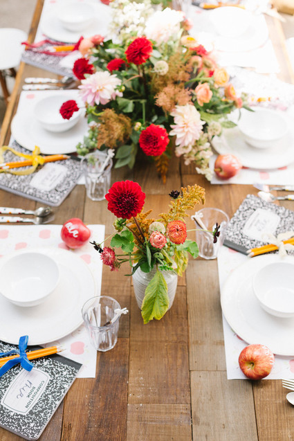 Modern back-to-school party from Beijos Events Inspiration