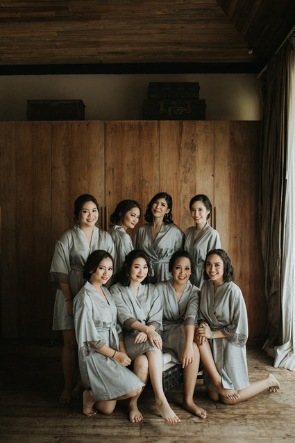 Elegant, romantic white + green wedding at Khayangan Estate in Bali