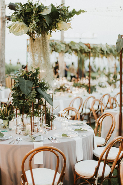 Elegant, romantic white + green wedding at Khayangan Estate in Bali