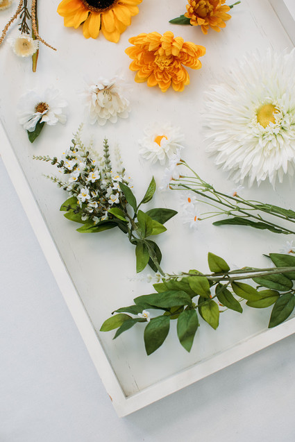 DIY floral peace wreath