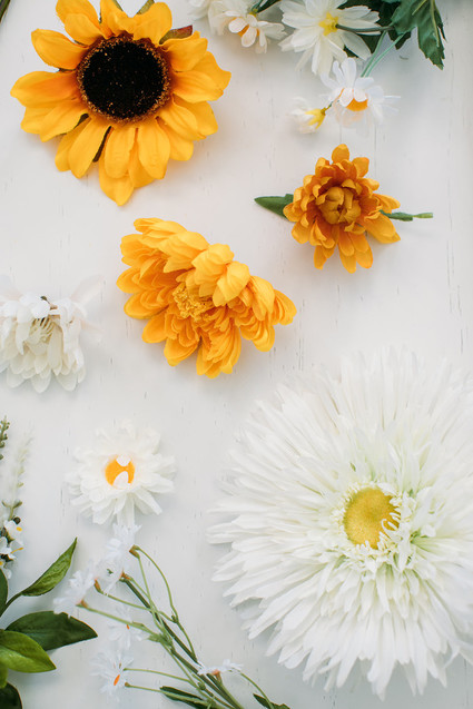 DIY floral peace wreath