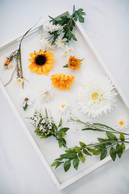 DIY floral peace wreath