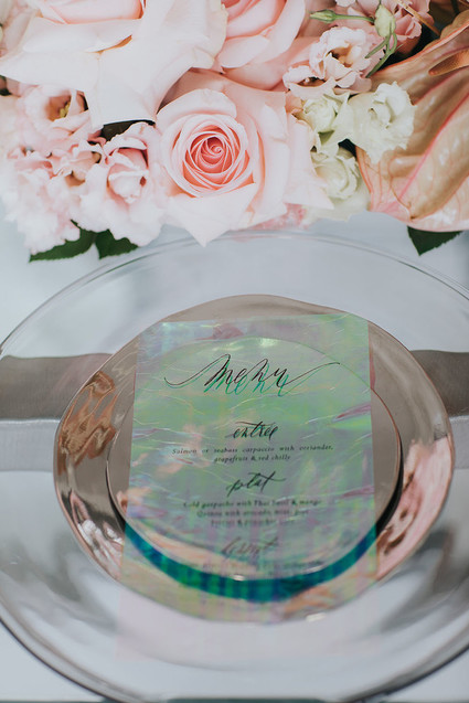 Ethereal modern bridal inspiration with tropical pink details Inspiration