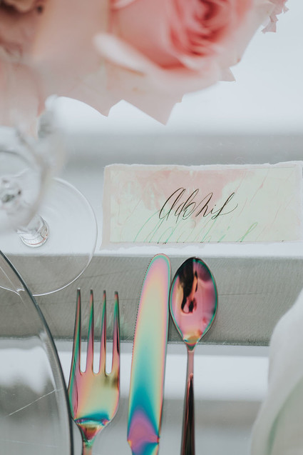 Ethereal modern bridal inspiration with tropical pink details