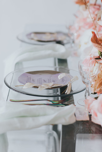 Ethereal modern bridal inspiration with tropical pink details