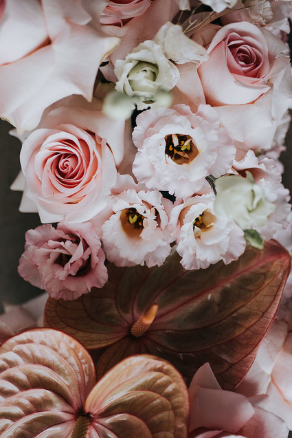 Ethereal modern bridal inspiration with tropical pink details