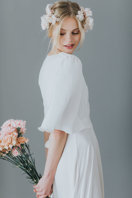 Ethereal modern bridal inspiration with tropical pink details Inspiration
