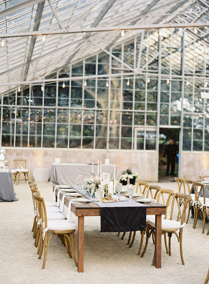 Classic California wedding in an old greenhouse at The Orchid in Santa Barbara Inspiration