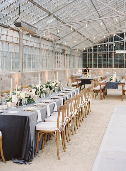 Classic California wedding in an old greenhouse at The Orchid in Santa Barbara Inspiration