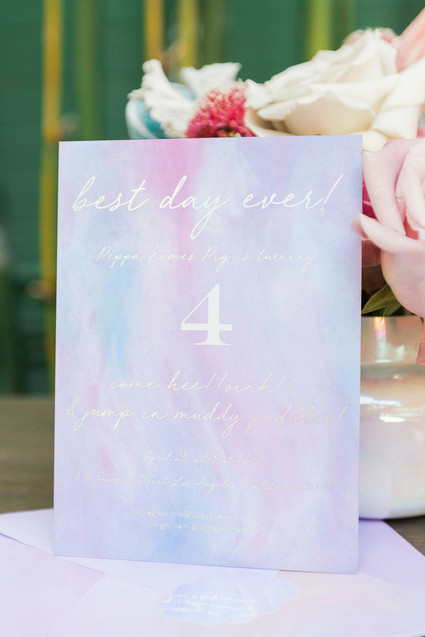 Modern Peppa Pig girl's birthday party