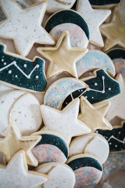 moon and stars cookies Inspiration