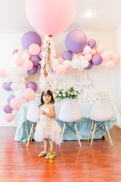 Pastel mermaid birthday party