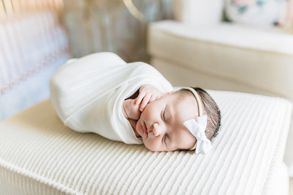 Vintage modern girl's nursery