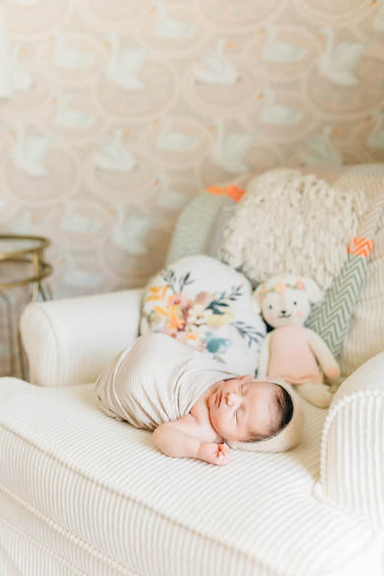 Vintage modern girl's nursery