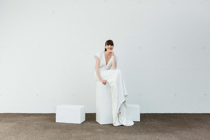 Modern french tropical wedding ideas with dried flowers