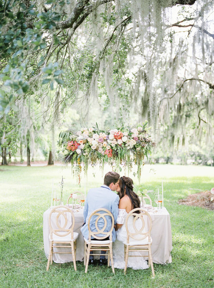 Ultra romantic southern wedding at Magnolia Plantation and Gardens in Charleston