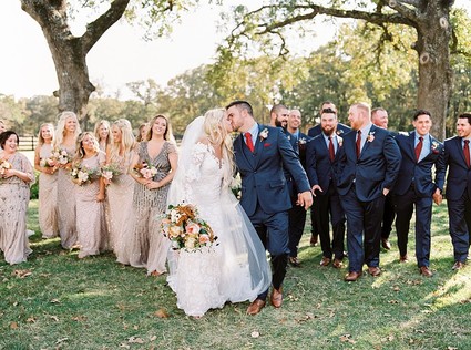 Gorgeous fine art fall wedding at the White Sparrow Barn in Dallas