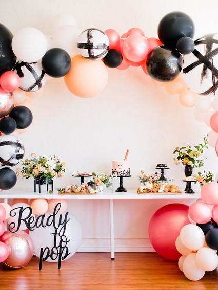 Boba tea themed baby shower