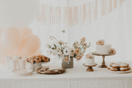 Blushy baby girl's 1st birthday from Kelli Murray Inspiration