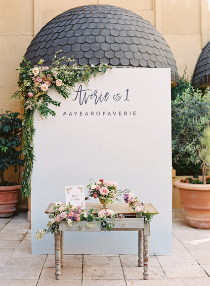 Flower market 1st birthday party