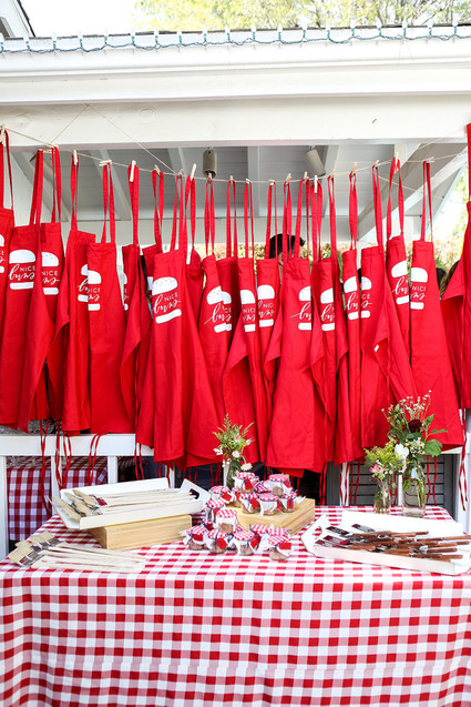 Burger themed baby shower for