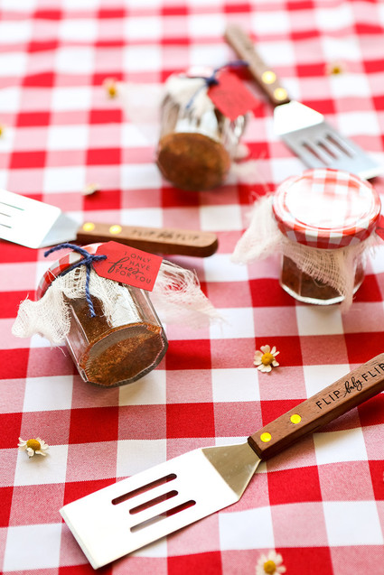 Burger themed baby shower for