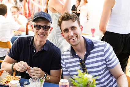 Burger themed baby shower for