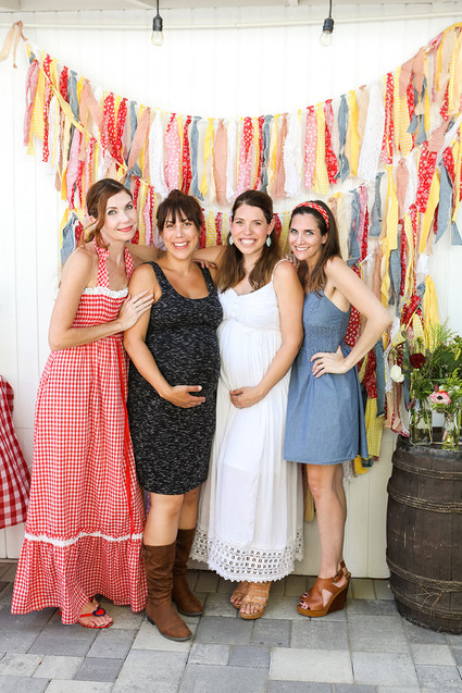 Burger themed baby shower for