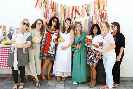 Burger themed baby shower for